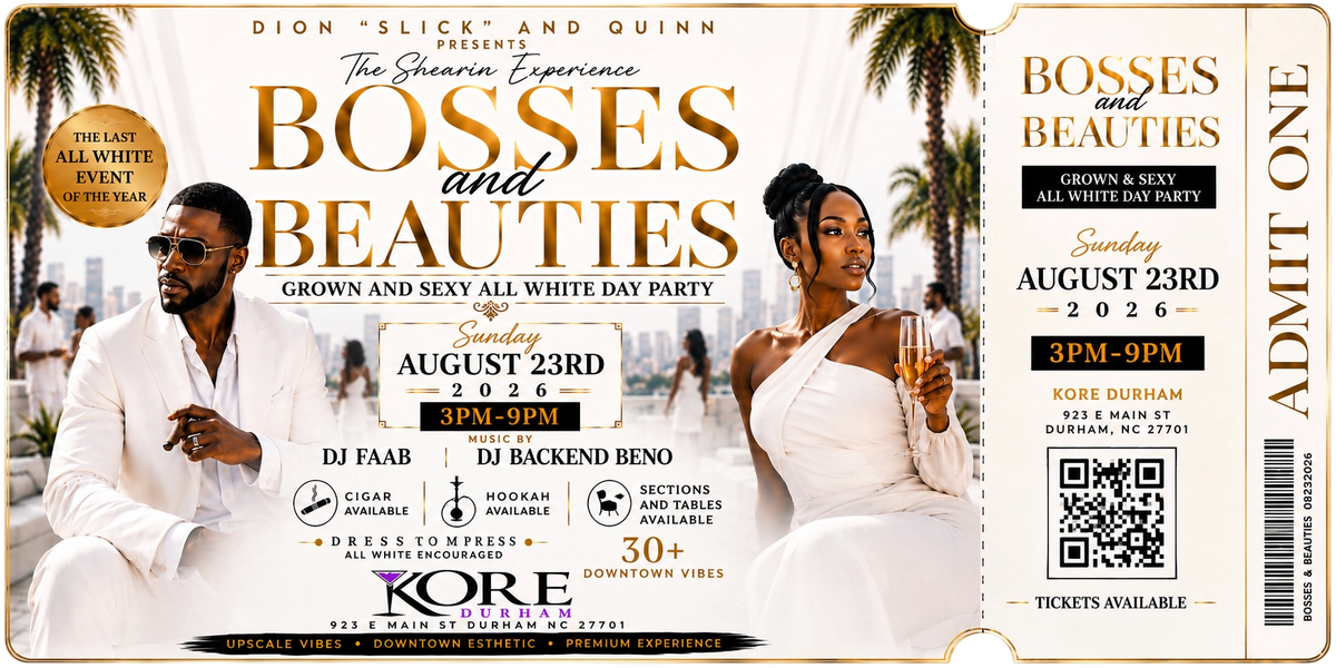 Bosses and Beauties All White Day Party – Digital Ticket